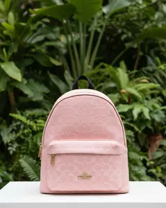 Pre-owned coach Denim Backpacks Pink Taylor Backpack New