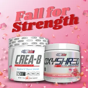 EHPlabs OxyShred 33 Serve Pre Workout and Creatine Monohydrate Stack | New Year New Me | Performance and Strength Support Stack | Pre Workout Powder with Pure Creatine to Support Energy Production, Power Output and Training Performance