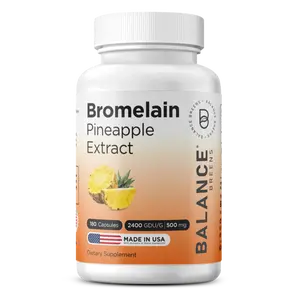 Bromelain 500mg, 180 Capsules - Pineapple Extract Digestive Enzyme - Supports Digestion and Joint Support Supplement Optimum Healthcare Fitness Dietary