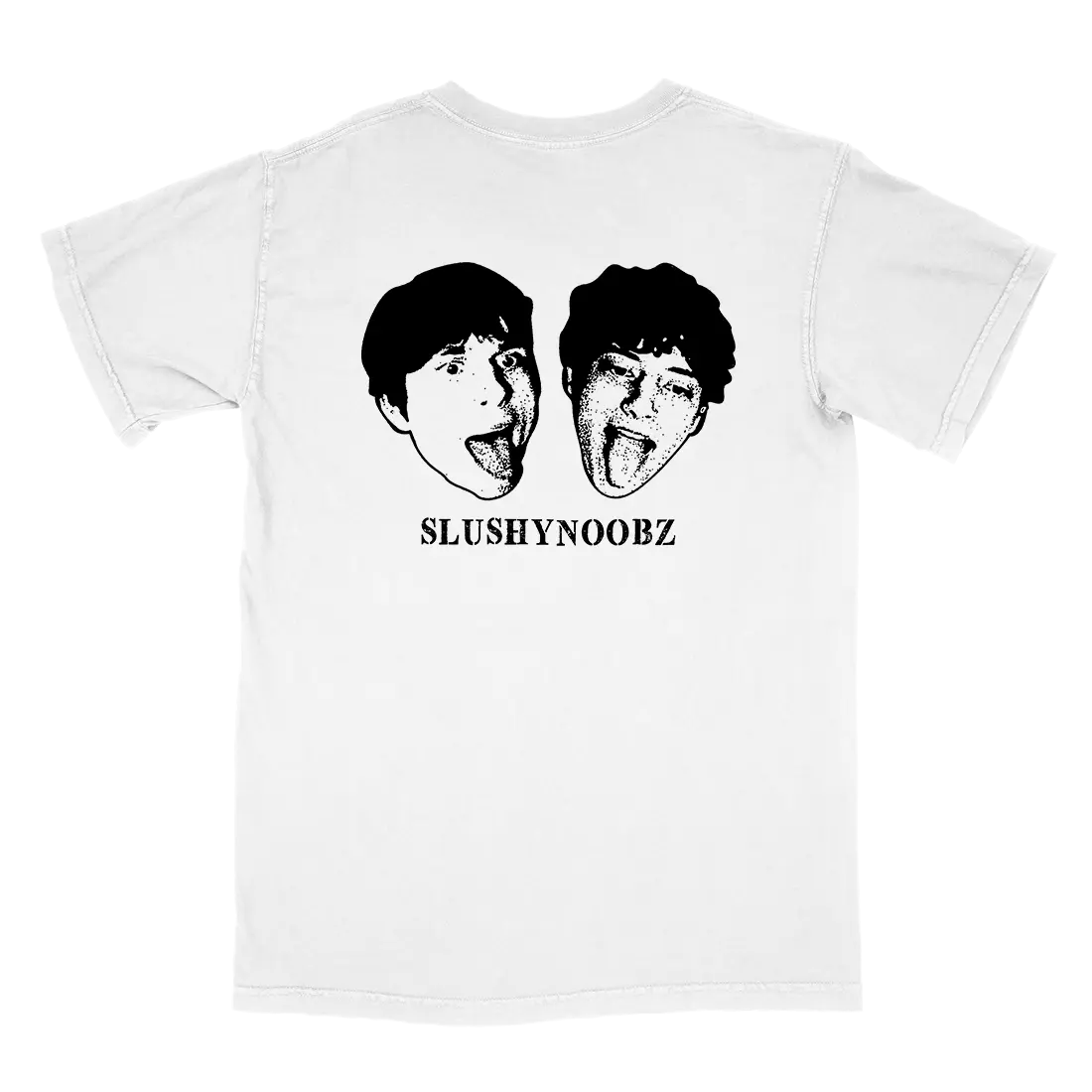 Slushy Noobz Head Heavy Cotton Tee Trendy Casual Multicolor Breathable Fabric Graphic Print Menswear Top