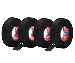 4 Rolls Wire Loom Harness Tape,High Temp Wiring Loom Harness Self-Adhesive Felt Cloth Tape for Automotive Electrical Wrap Protection Noise Damping  Fixed  7.559 in 19mm15m