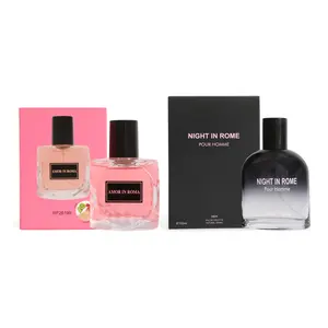 Perfume Bundle for Men and Women - Amor in Roma Spray Perfume for Women and Night In Rome Spray Cologne for Men- 100ml/3.3fl.oz each