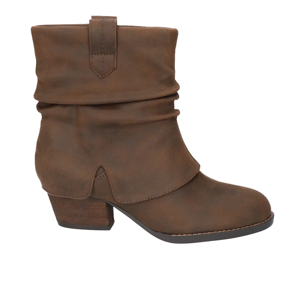 Bella Vita Womens Twyla Round Toe Pull On Casual Boots Ankle Mid Heel 2-3" - Brown