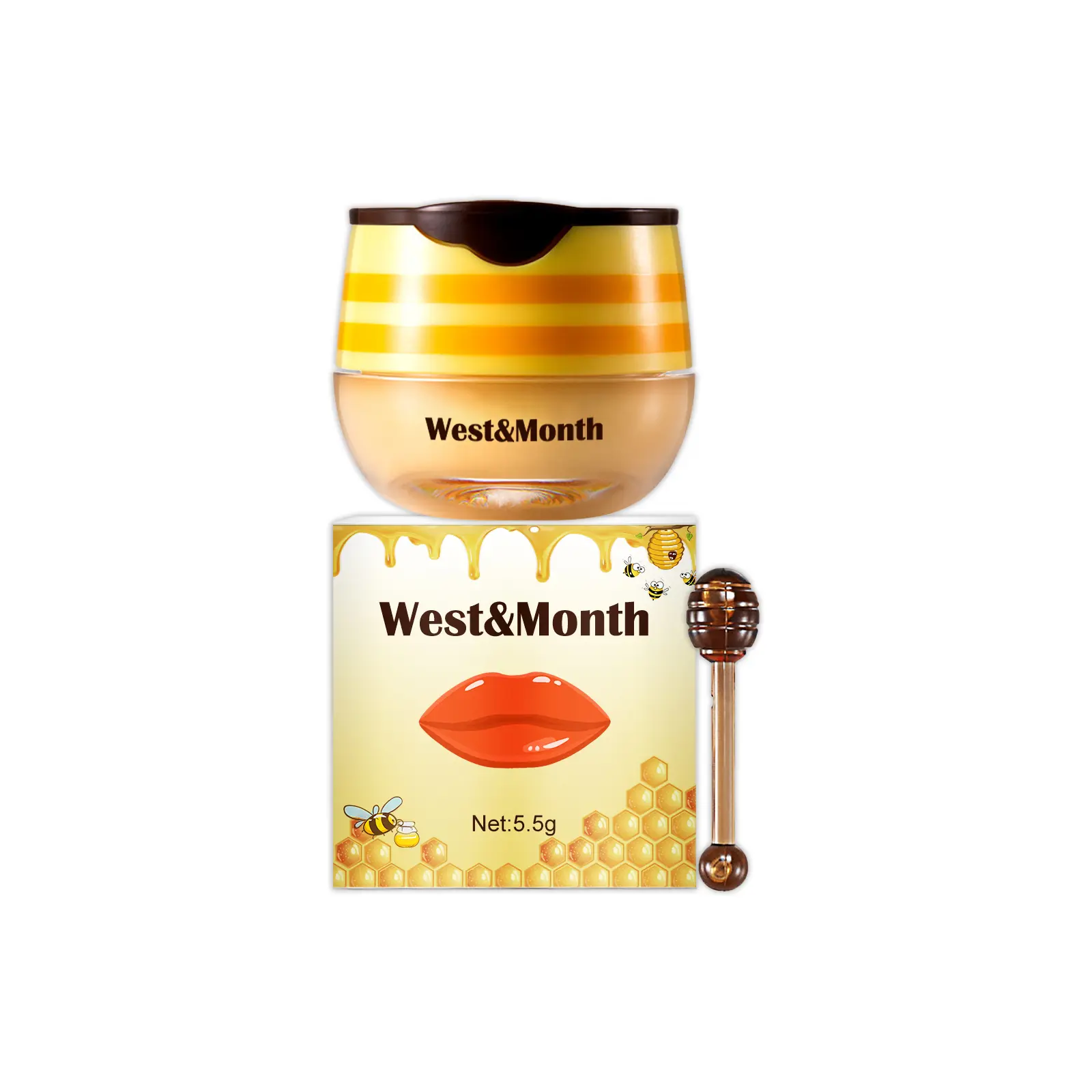 Honey Lip Balm Moisturizing, Moisturizing, Lightening Lip Lines, Moisturizing, Non-Greasy And Easy To Absorb Lip Mask
