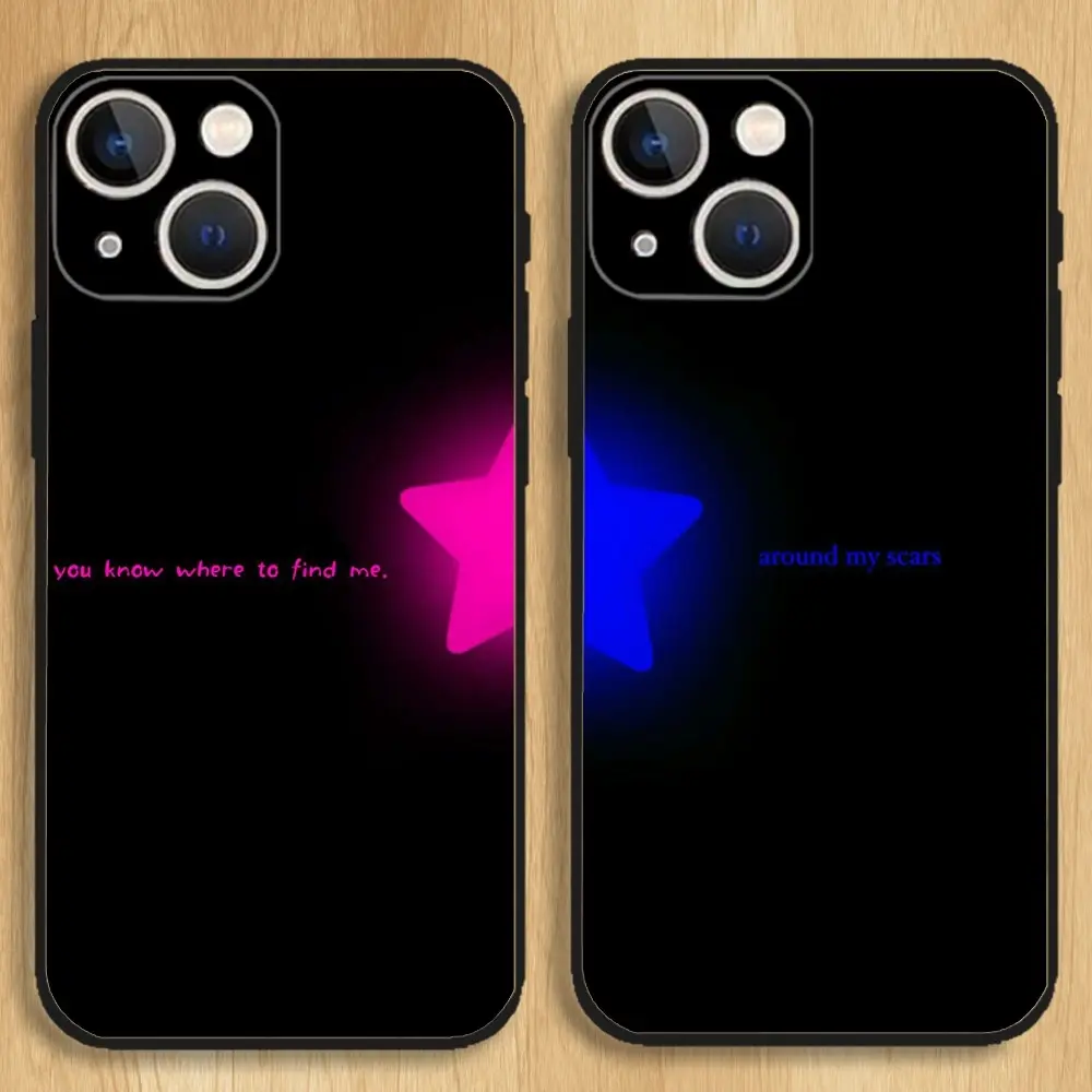 TV Girl Matching Couple Cellphone Cover - Soft Black Casing for iPhone 12,13,14,15,16,17 & Pro,Max,Plus Models - Mobile Phone Accessories for Compatible Devices