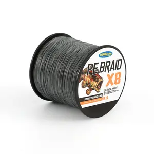 Pe Fishing Line, 8 Strands Braided, Available in 6lb-60lb Strength, Durable & Smooth, Ideal for Saltwater & Freshwater Fishing