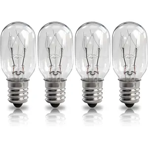 4 Pcs 15W 120V Sewing Machine Light Bulb - Incandescent Replacement Bulb with E26 Base Compatible with Sewing Machines