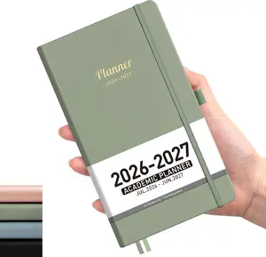 Pocket Calendar 2026-2027, July 2026 - June 2027, Academic Planner, Weekly and Monthly, Small Size for Purse, Hardcover, 12-Month Tabs, for Women, School, 3.9"X 6.7" (Sage Green)