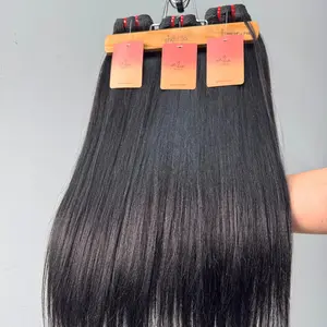 [We Heart Hair] 11A Cambodian Yaki Perm Straight 100% Human Hair Bundle Natural Black