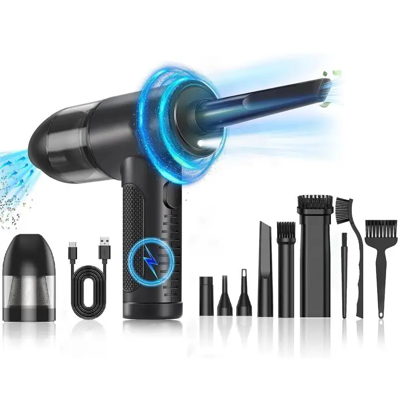 Multifunctional USB Rechargeable Vacuum Cleaner, 1 Set Cordless Vacuum Cleaner, Household Cleaning Tool for Home Office Car