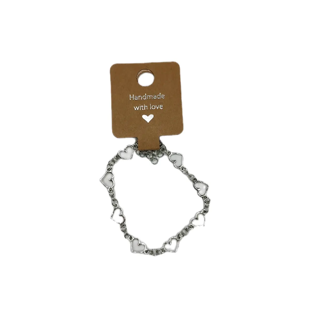 Heart Bracelet - Delicate Heart-Shaped Charm,