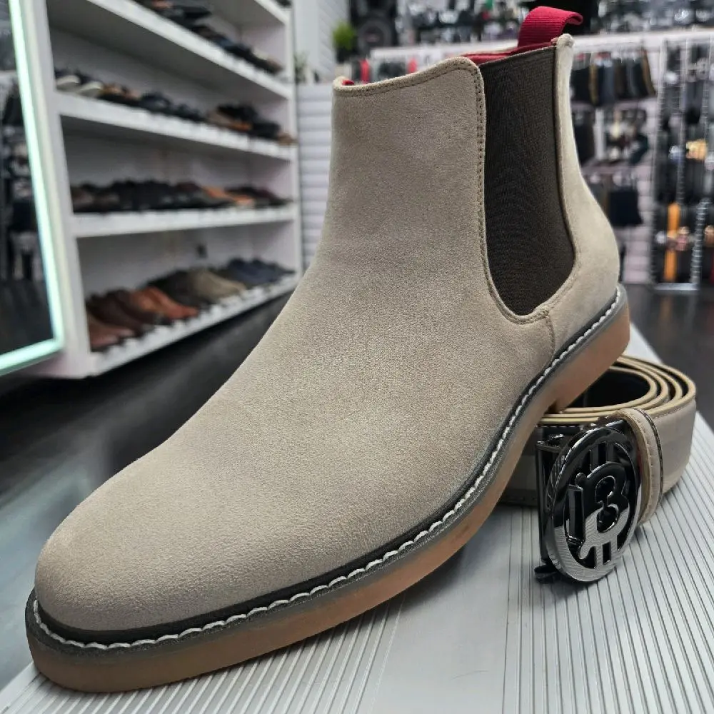 Beige Men Chelsea Boot