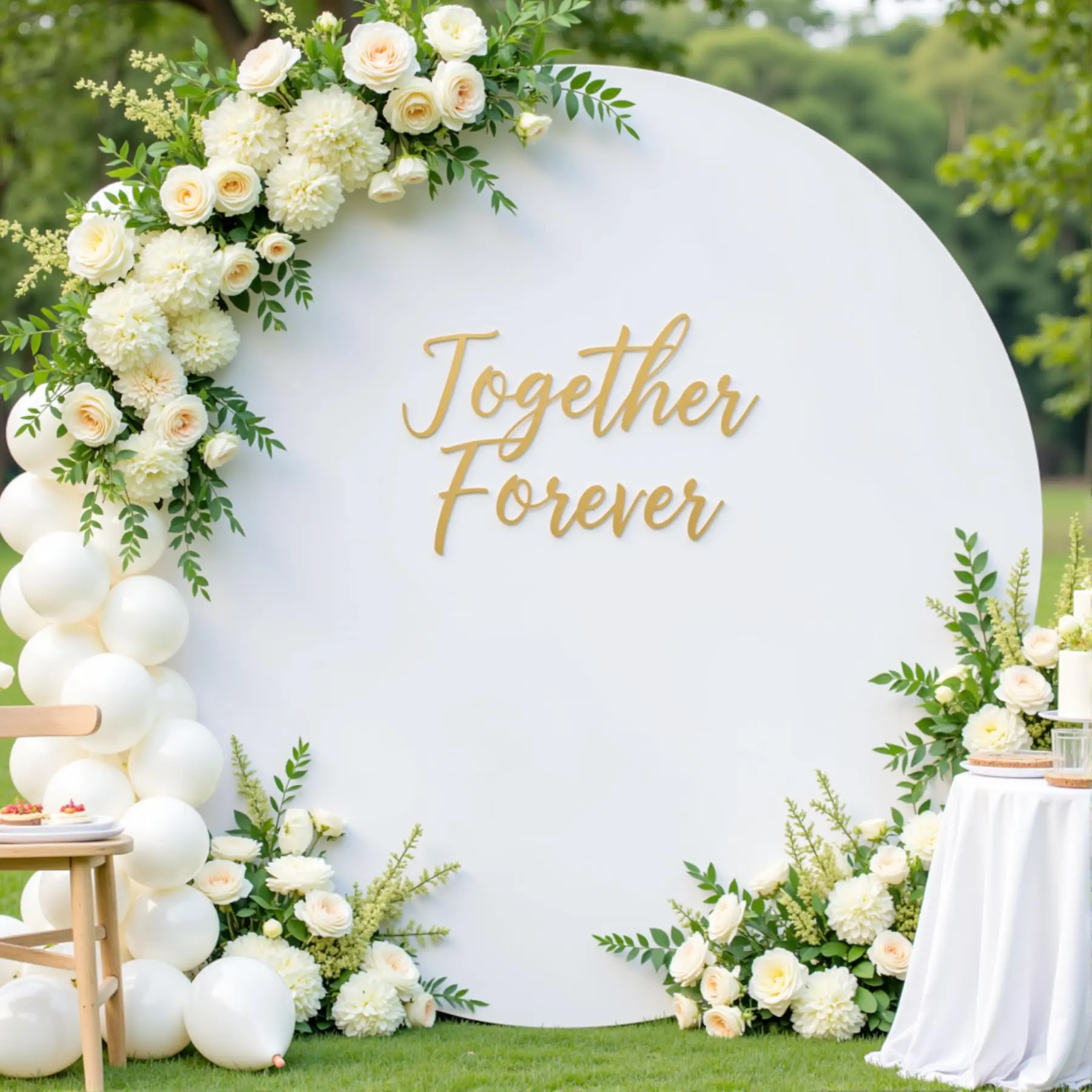 1Pcs Elastic Round Backdrop Cover for Arch Stand, 6/6.6/7.2 FT Circle Background for Wedding, Birthday & Party Decor, Bridal Shower Photography (Cover Only)