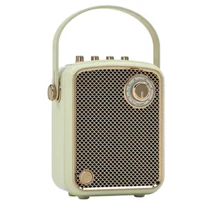 Retro Decorative Bluetooth Speaker Portable Wireless Big Powerful Deep Bass Loud Sound Vintage Decor Cute Fashion Speakers with Subwoofer DSP Support TWS for Home Desk shelf nightstand Party Outdoor