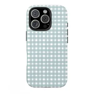 Soft Check Pattern Phone Case Crafted From High-Quality, Durable Material. The Light, Minimalist Gingham Print Creates A Refreshing, Cozy Aesthetic, While The Slim, Protective Build Shields Your Device.Suitable for iPhone 17.16.15.14.13.12.