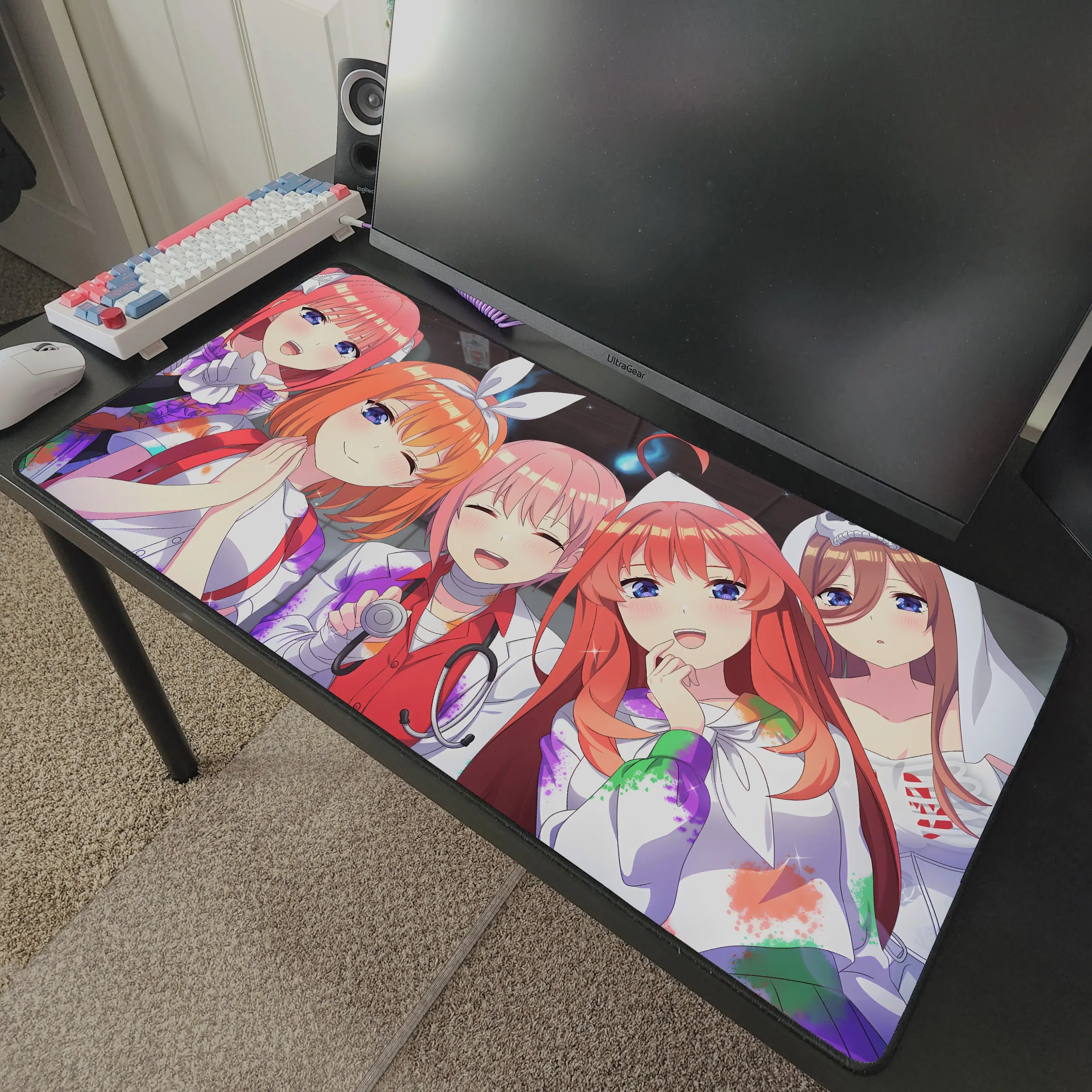 Quintessential Quintuplets Anime Desk Mat Mousepad 31.5" x 15.5"