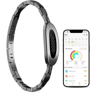 Screenless Activity Tracker with Fitness, Smart Bracelet for Women, Ultra-weight Wearable,Free APP, IP68 Waterproof, Multiple Sports Modes, Sleep Tracking, Compatible for Android and IOS Phones