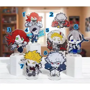 GACHIAKUTA Anime 10cm Chibi Acrylic Stand Figure – Riyou Zanka Rudo Enjin Jabber Tamsy Amo Fu Zodyl Desk Decoration Collectible Gift