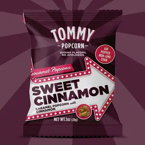 Tommy Popcorn Sweet Cinnamon  | Cinnamon Toast Crunch Popcorn | Sweet Gourmet Popcorn | Viral Snack