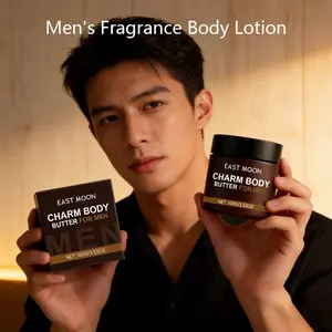 East Moon Men's Fragrance Body Lotion, Nourishing and Refreshing, Non-Greasy, Gentle Cleansing, Daily Skincare Care