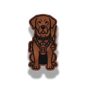 Tactical Labrador Dog Patch – Leatherette Morale Patch