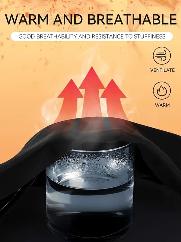 Men's Thermal Underwear Set 2 Pieces Fleece Lined for Home Wear Includes Top and Pants Menswear black sport active  joggers thermal coverall