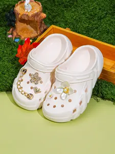 Girls' Breathable Slip-On Beach Shoes in and, Casual Eva Clogs for Outdoor, Beach and Indoor Garden Use, Eva Sandals, Lightweight Breathable Round Toe Sandals