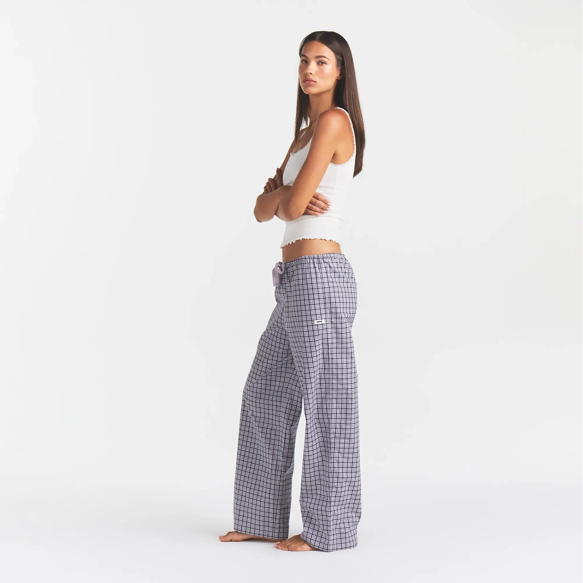 IRIS MICA NAVY CHECK
