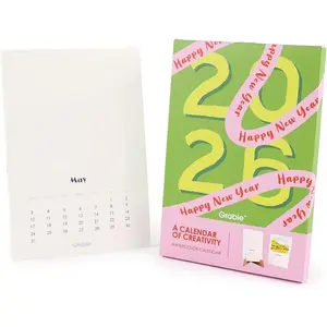 12-Month Watercolor Calendar Set for 2026, Premium Paper, Sturdy Kraft Stand, 100% Cotton Paper, Acid-Free Smooth Texture (Hot Press), 140 LB (300 GSM), 12 Sheets/Pack