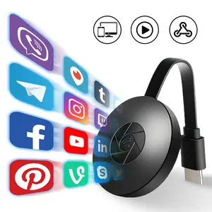 HDMI Display Screen Mirroring Dongle, Wireless Mirroring Screen Mirroring Device, Synchronizes Videos, Images, etc.to TV, Monitors, and Projectors via 2.4G WiFi, Miracast Screen Mirroring Device