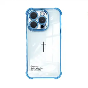 Cool Cross Bible  Phone Case – 3ft Anti-Drop Protection, TPU+PC Dual Layer, Non-Slip Grip for iPhone 11-17 Pro Max/Air & 14 Plus, Samsung S22-S24 Ultra/Plus/FE, Accessories, Smartphone
