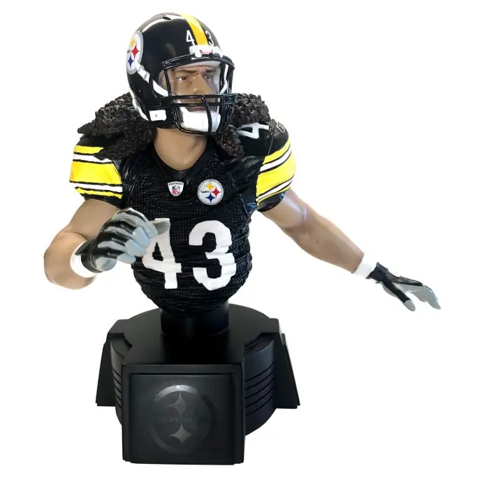 Pittsburgh Football Bust - Black Jersey Iconic Design for Fans Durable Home Decor Sports Memorabilia