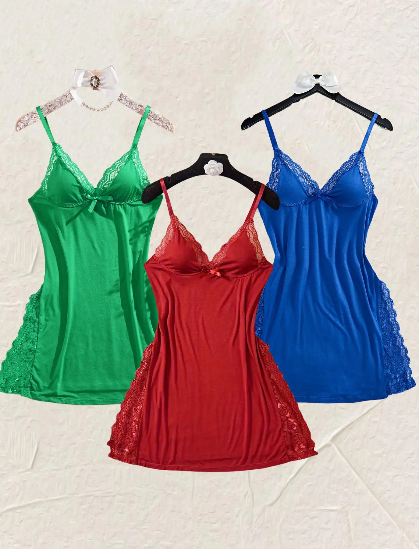 Blue*1 pc+Burgundy*1 pc+Green*1 pc