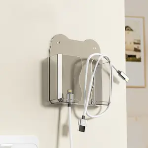 No-Drill Phone Holder Rack, Adhesive Cellphone Holder, Air Conditioner Remote Stick-On Storage Shelf, Bedroom Bedside Lazy Person Phone Placement Stand, Accessories