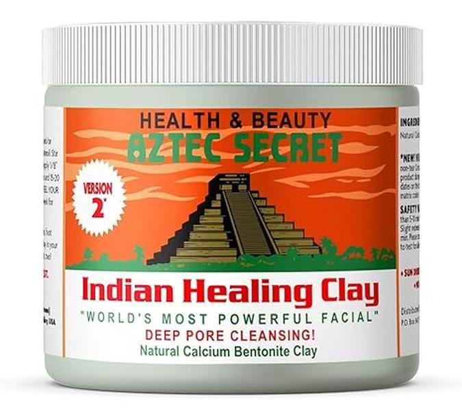Aztec Secret – Indian Healing Clay 1 lb – Deep Pore Cleansing Facial & Body Mask – The Original  Natural Calcium Bentonite Clay – New Version 2