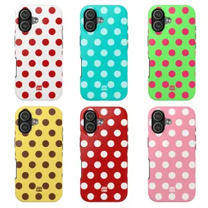 Jimo Corna Big Polka Dot iPhone Case – Cute Aesthetic Protective Phone Cover for iPhone 17 16 15 14 13 12 11