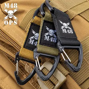 Three-Pack Tactical Webbing Clips - Nylon Webbing, ABS Construction