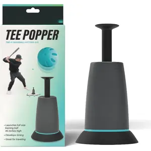 Durable Nylon Strength for Long-Lasting Hitting, Batting Tee for Perfect Swings, Baseball Training for Practicing Hitting Without a Pitcher (Ball not Included)