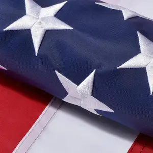 Mother Day Gift American Flags for Outside 3x5 FT- Heavy Duty US Flag USA Flag with Embroidered Stars, Sewn Stripes & Brass Grommets, Weather-Resistant, 4th of July Decorations, Polyester, Banners