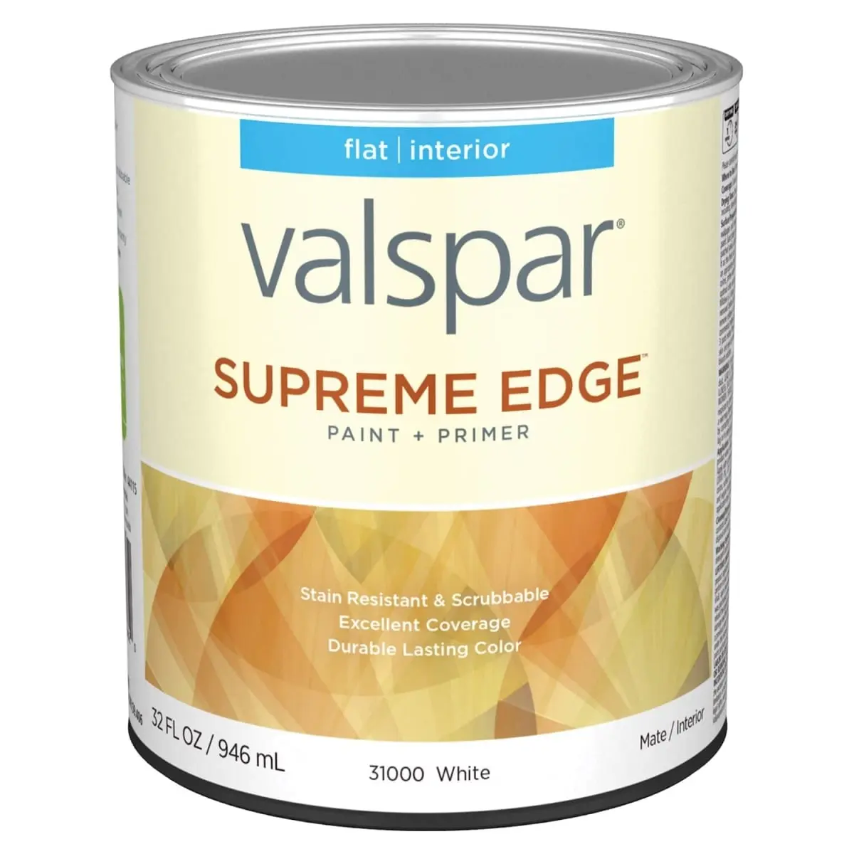 Valspar 028.0031000.005 1 qt. Medallion Plus Acrylic Latex All Purpose Paint, White