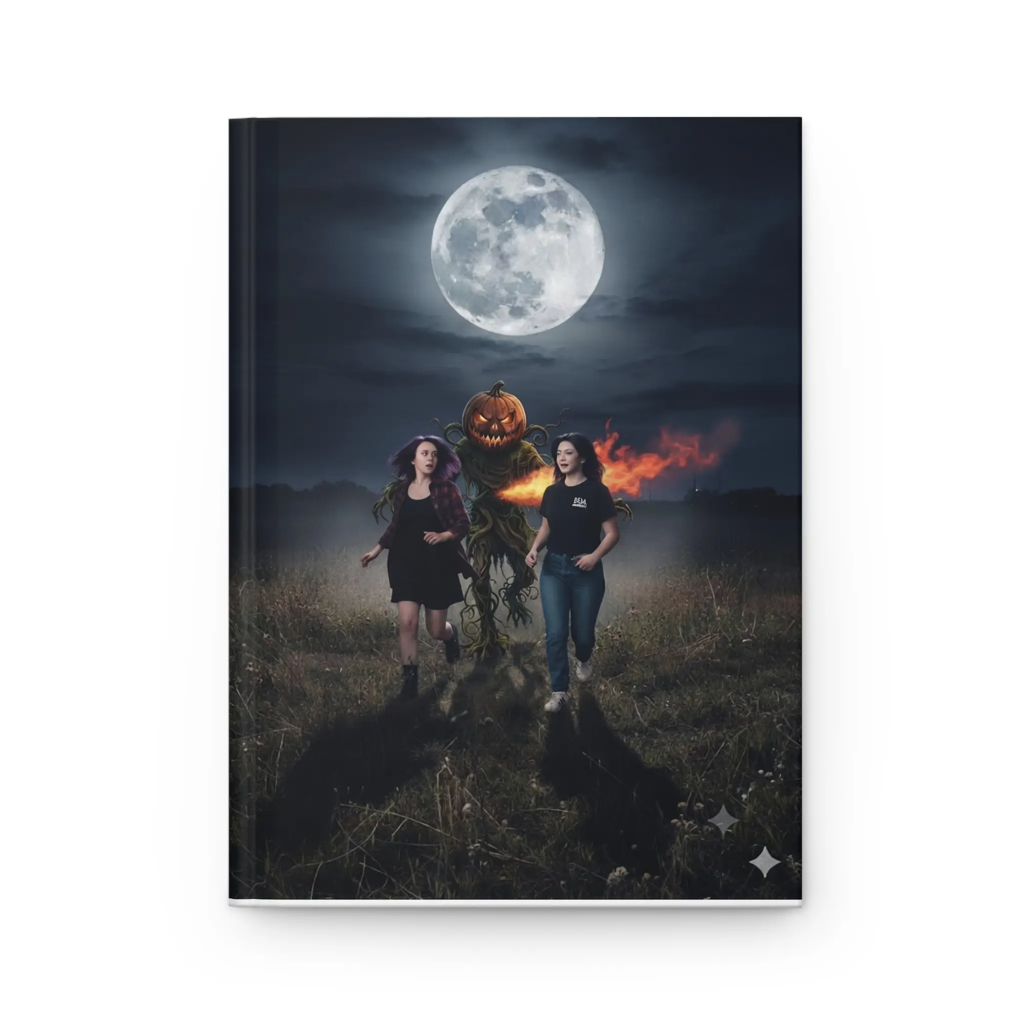 Scarecrow Pumpkin Moon Journal | Hardcover Journal