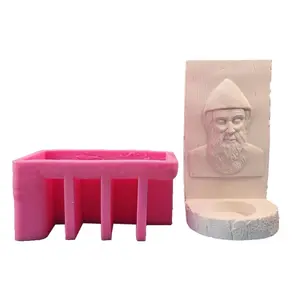 Wall-Mounted Silicone Jesus Candlestick Molds | DIY Candle Holder Molds