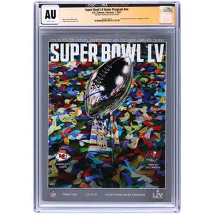 Tom Brady Tampa Bay Buccaneers Autographed February 7, 2021 Super Bowl LV CGC Authenticated Program with "SB LV MVP" Inscription - Fanatics Authentic Certified