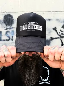 UNIVERSITY FOAM CURVED BILL BLACK HAT