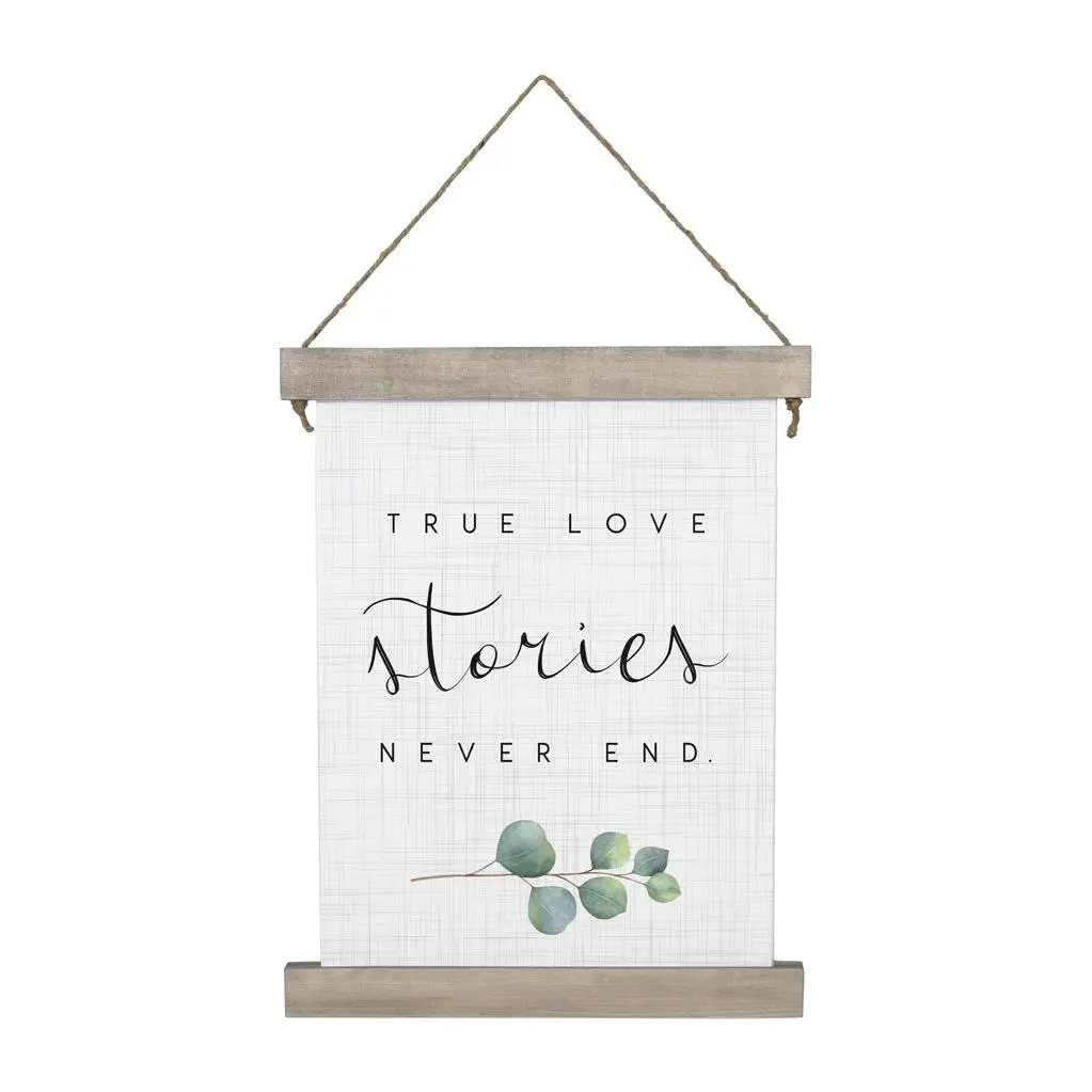True Love Stories. Hanging Canvas By Sincere Surroundings. True Love Stories. Hanging Canvas By Sincere Surroundings.