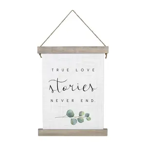 True Love Stories. Hanging Canvas By Sincere Surroundings.