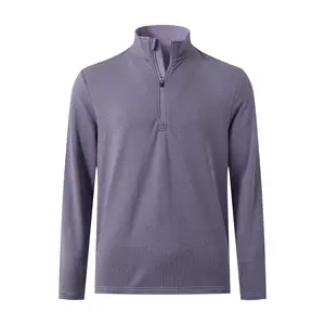 MAELREG Mens Quarter Zip Pullover Golf Casual Fleece Lined Warmth Lightweight Stretch Mock Neck 1/4 Zip Sweatshirts for Men