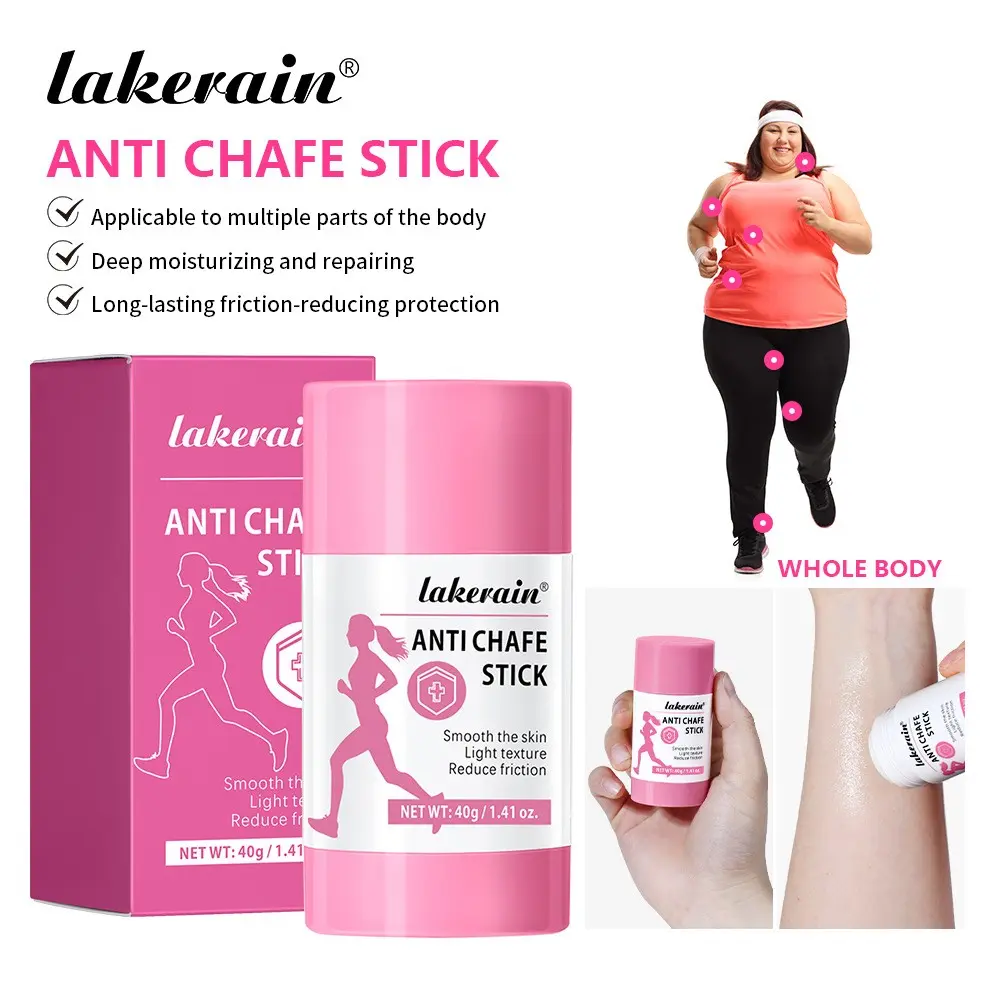 40g Anti-Friction Balm Stick, Gentle Skin Care, Sensitive Skin Friendly, Body Care, Moisturizer, Moisturizing Ingredient, Glycerin, No Aerosols, Long-Lasting Protection, Reduces Friction, Essential for Outdoor Fitness Running, Prevents Scrapes