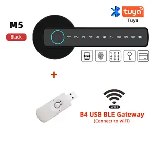 Fingerprint Door Lock Digital Electronic Lock with Password/Key/IC Card/ Smartlife/ Tuya APP Unlock