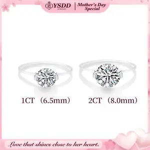 【#452 Invisible Ring】1-2CT Moissanite Enhanced Nylon Thread Band vvs Synthetic Moissanite Rings in 925 Sterling Silver Invisible Ring